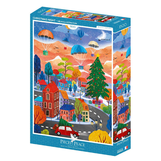 Puzzle 1500 Pièces Pieces & Peace - Nuit de NoëlPieces & Peace