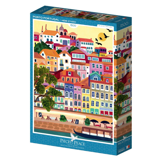 Puzzle 1500 Pièces Pieces & Peace - Porto - PortugalPieces & Peace