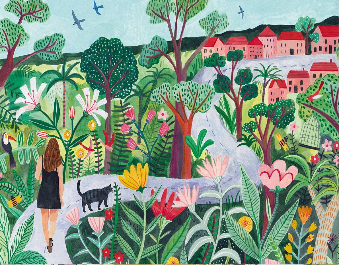 Puzzle 1500 Pièces Pieces & Peace - Promenade dans le PaysPieces & Peace