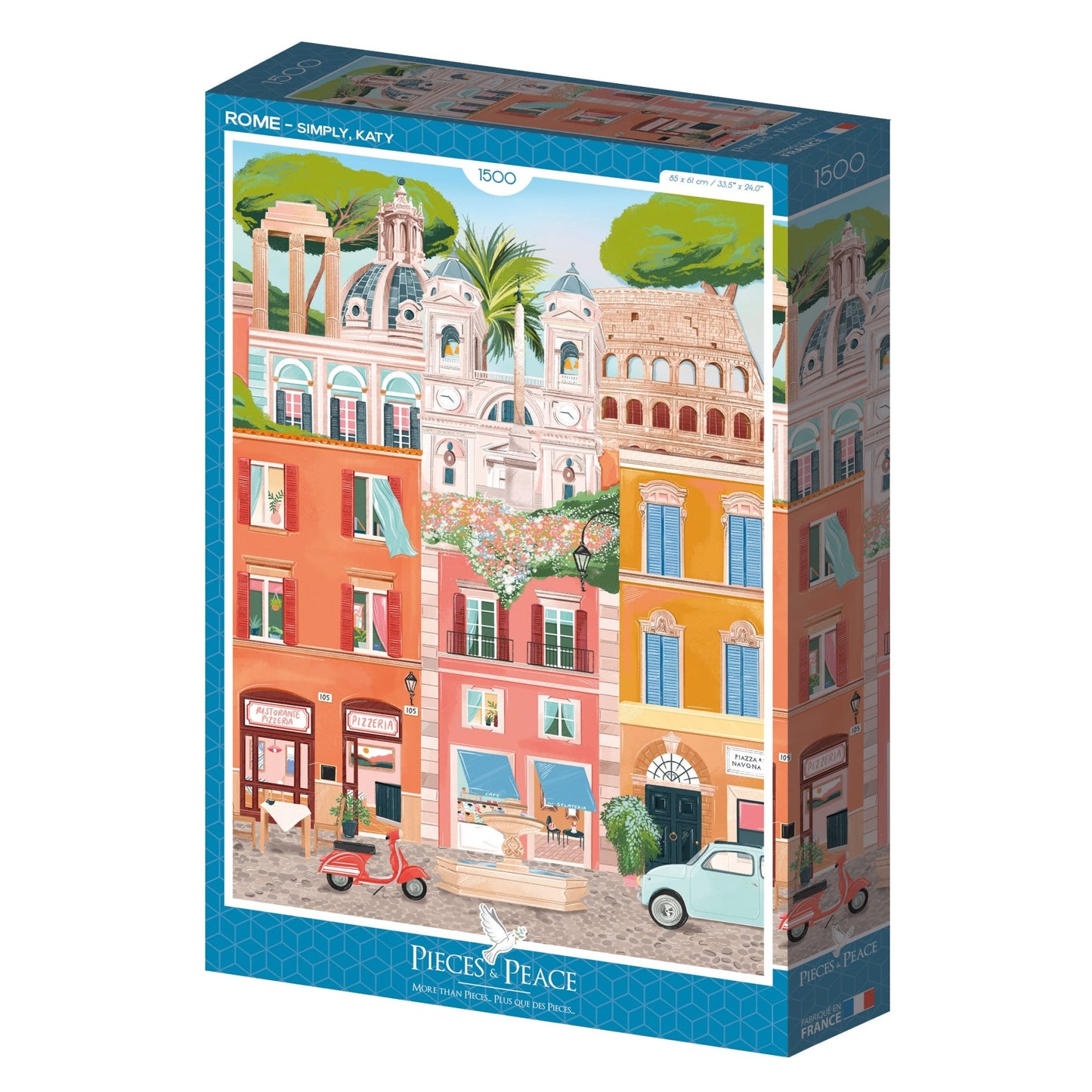 Puzzle 1500 Pièces Pieces & Peace - RomePieces & Peace