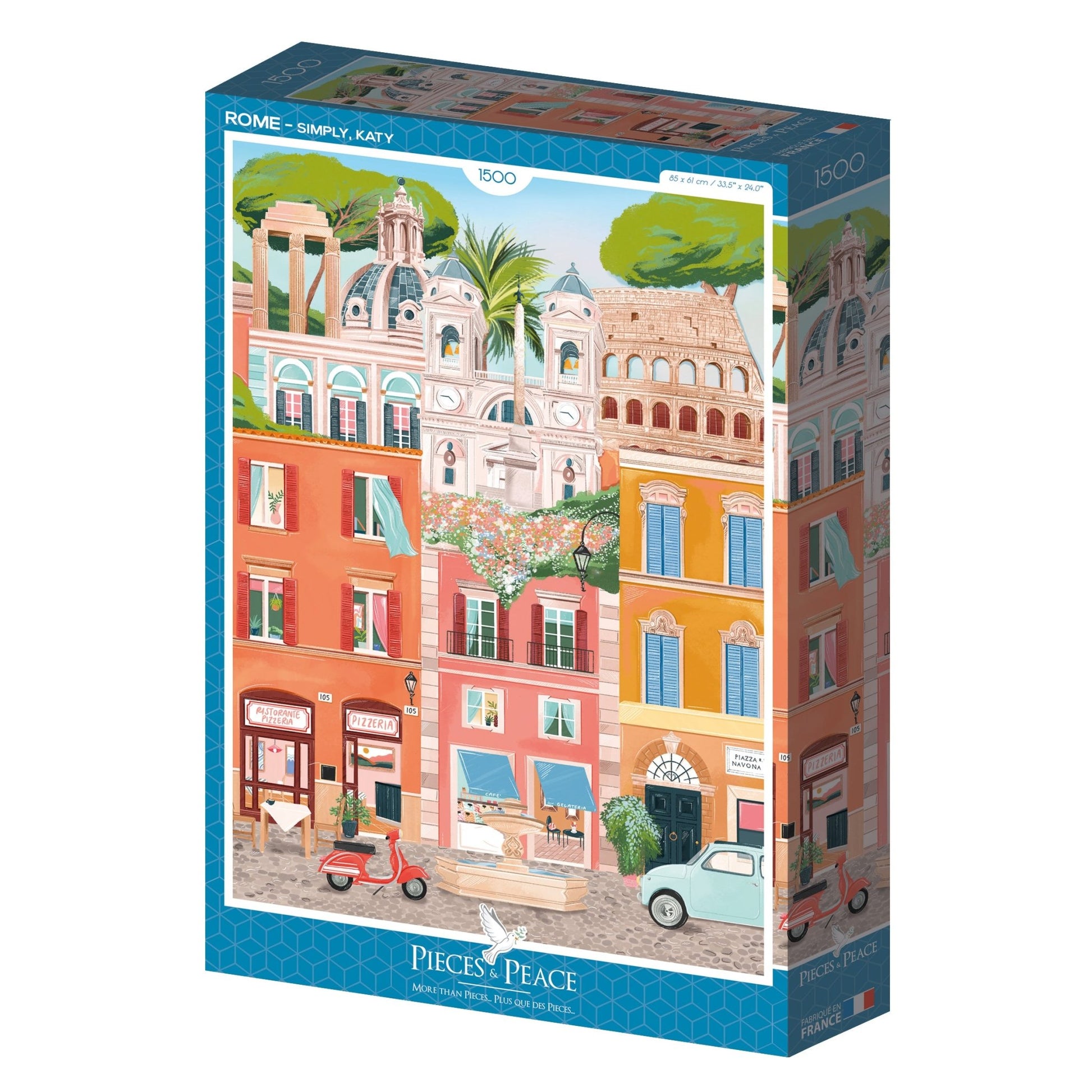 Puzzle 1500 Pièces Pieces & Peace - RomePieces & Peace
