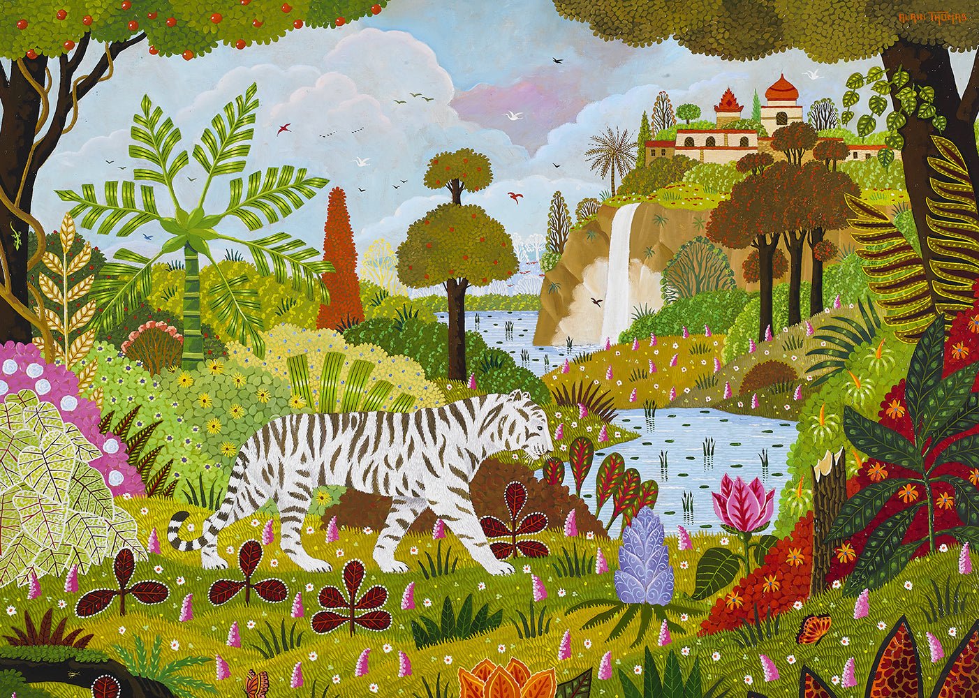 Puzzle 1500 Pièces Pieces & Peace - Tigre BlancPieces & Peace