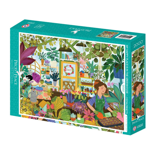 Puzzle 2000 Pièces Pieces & Peace - Mon Lieu Préféré : la SerrePieces & Peace