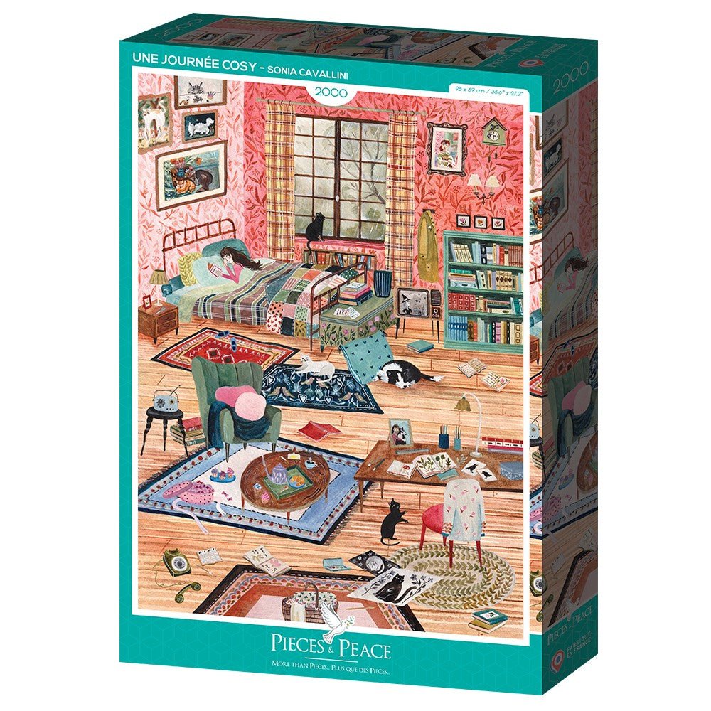 Puzzle 2000 Pièces Pieces & Peace - Une Journée CosyPieces & Peace