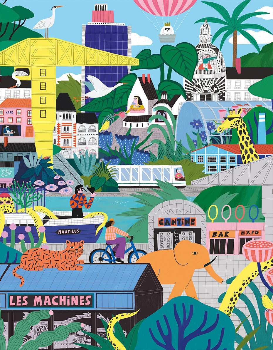 Puzzle 2000 Pièces Pieces & Peace - Ville de NantesPieces & Peace