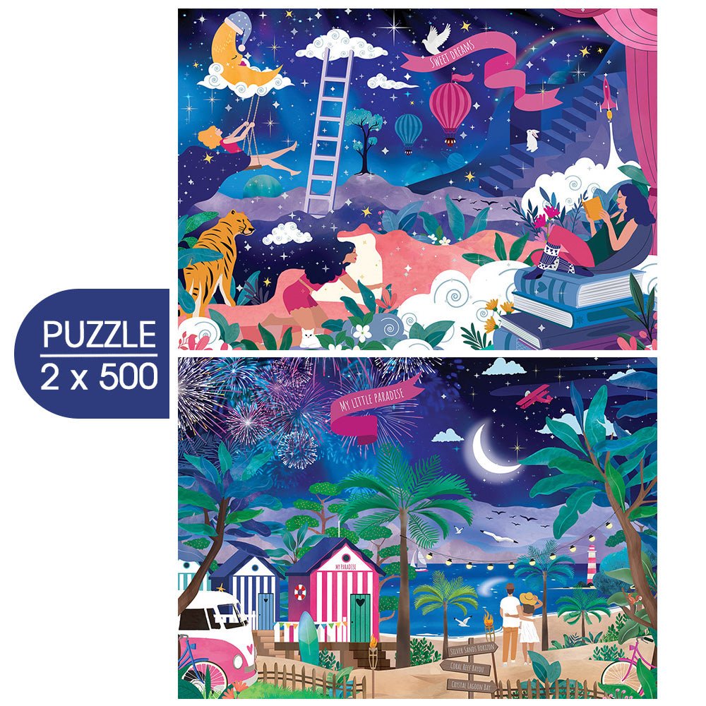 Puzzle 500 Pièces Pieces & Peace - 2 Puzzles - My DreamsPieces & Peace