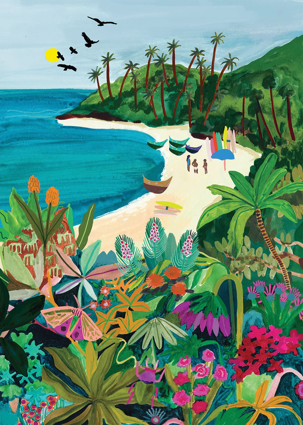 Puzzle 500 Pièces Pieces & Peace - Beach ButterflyPieces & Peace