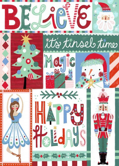 Puzzle 500 Pièces Pieces & Peace - Collage de NoëlPieces & Peace
