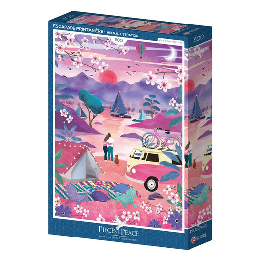 Puzzle 500 Pièces Pieces & Peace - Escapade PrintanièrePieces & Peace
