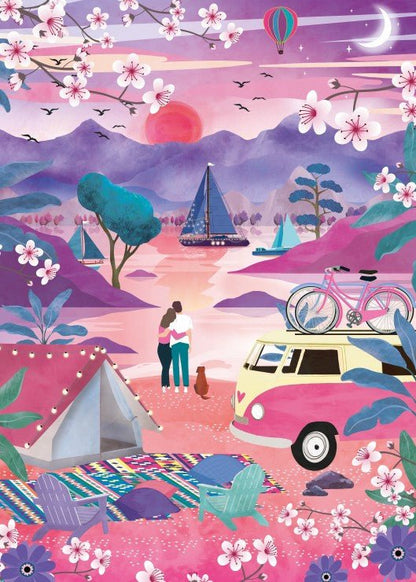 Puzzle 500 Pièces Pieces & Peace - Escapade PrintanièrePieces & Peace