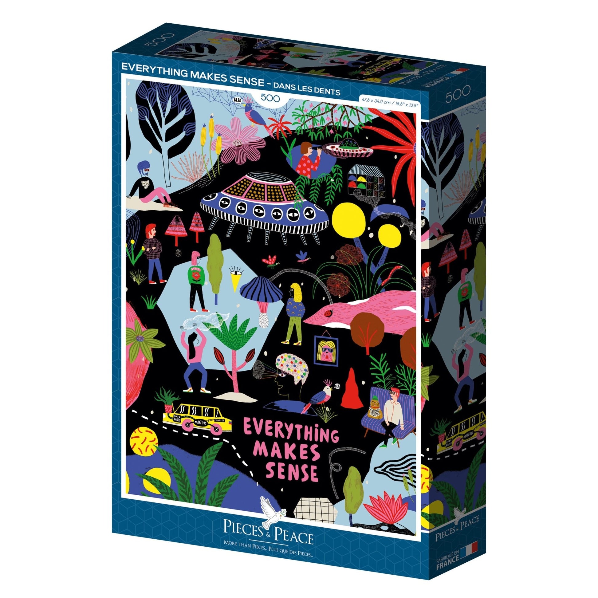 Puzzle 500 Pièces Pieces & Peace - Everything makes sensePieces & Peace