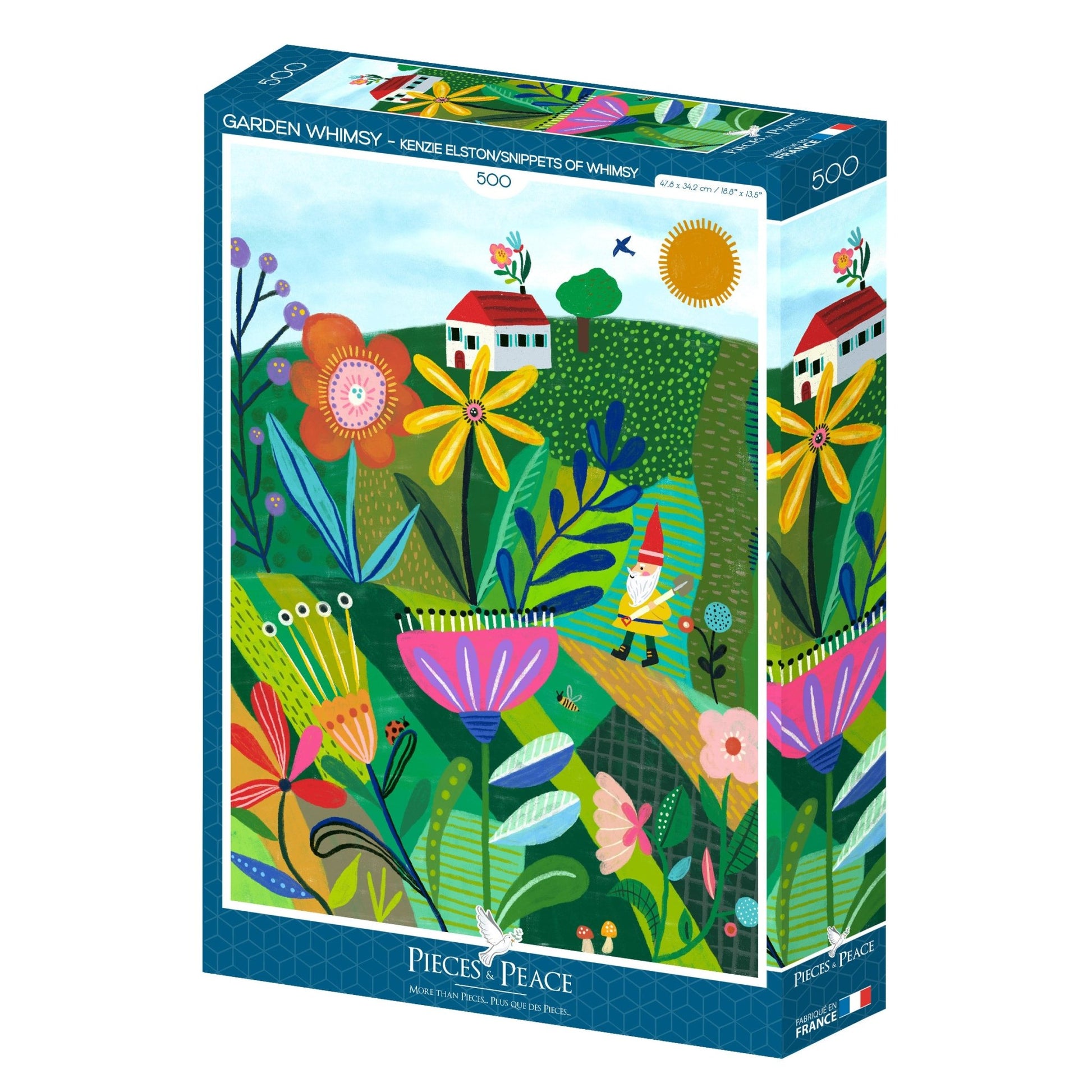 Puzzle 500 Pièces Pieces & Peace - Fantaisie dans le JardinPieces & Peace