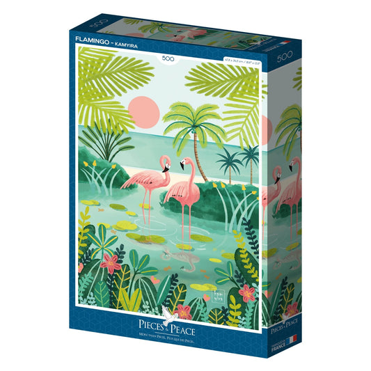 Puzzle 500 Pièces Pieces & Peace - FlamantPieces & Peace