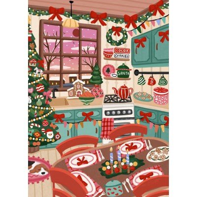 Puzzle 500 Pièces Pieces & Peace - La Cuisine de NoëlPieces & Peace