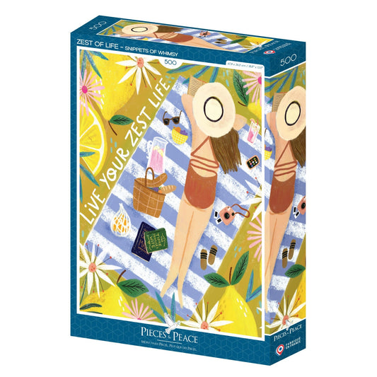 Puzzle 500 Pièces Pieces & Peace - Le Goût de la ViePieces & Peace