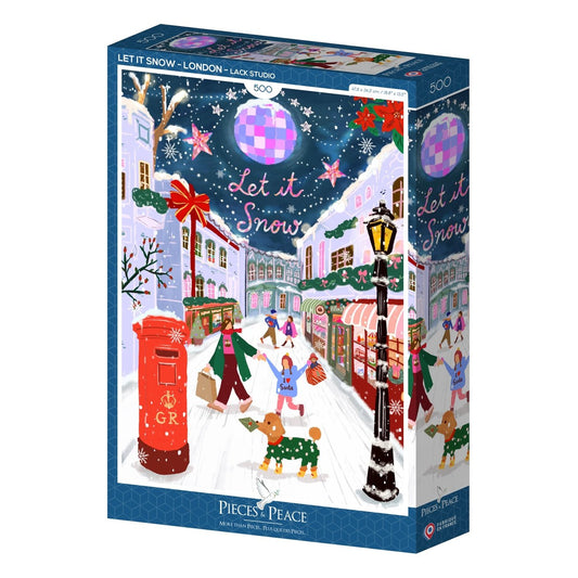 Puzzle 500 Pièces Pieces & Peace - Let it Snow - LondresPieces & Peace