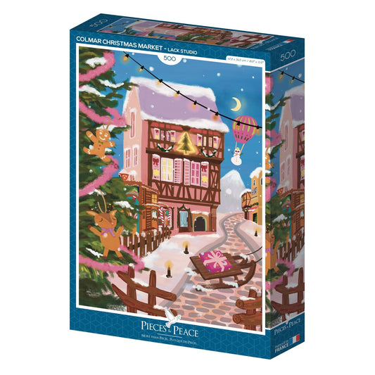 Puzzle 500 Pièces Pieces & Peace - Marché de Noël de ColmarPieces & Peace