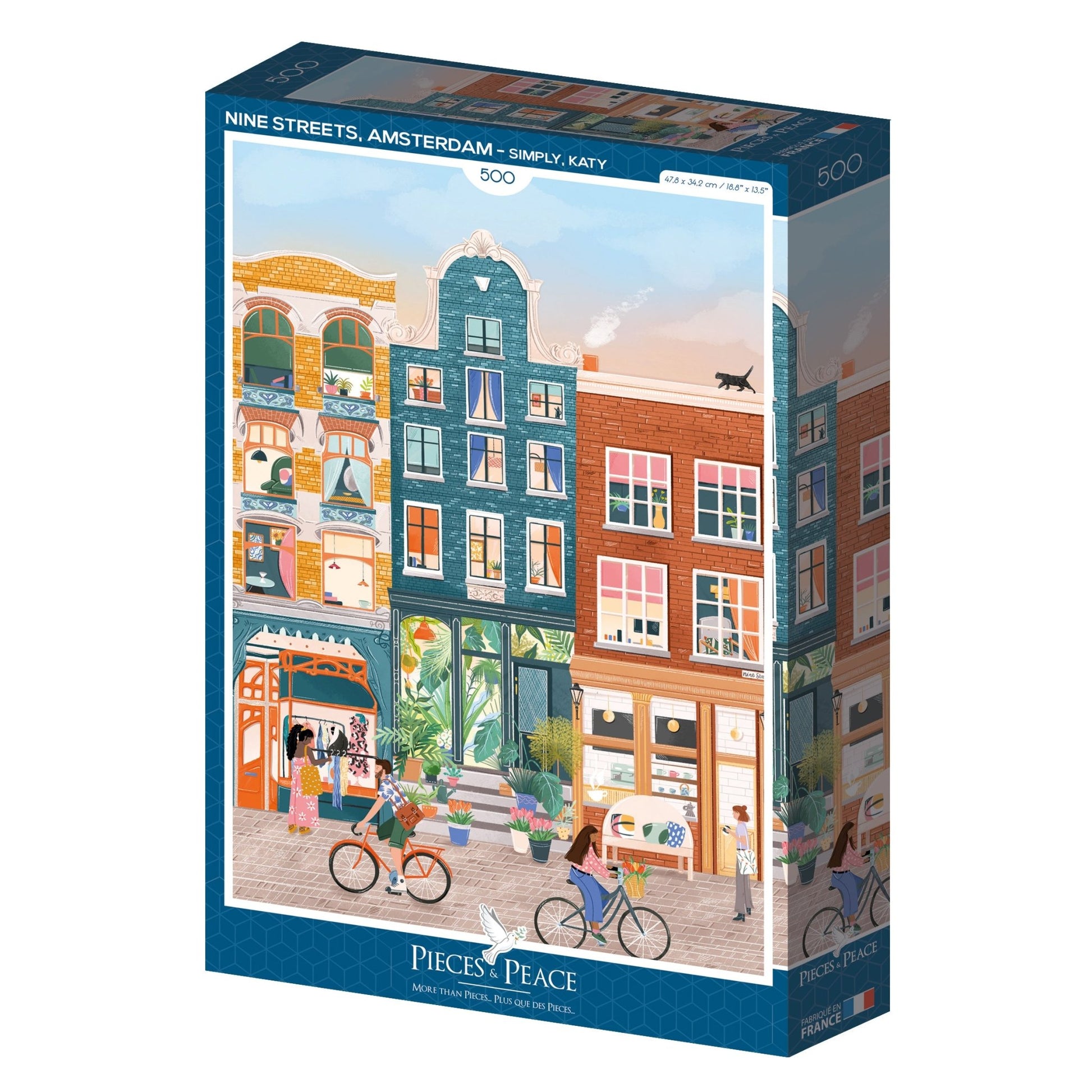 Puzzle 500 Pièces Pieces & Peace - Neuf Rues, AmsterdamPieces & Peace