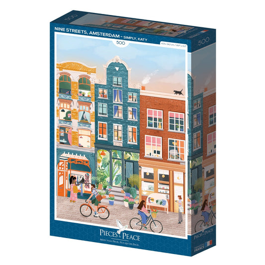 Puzzle 500 Pièces Pieces & Peace - Neuf Rues, AmsterdamPieces & Peace