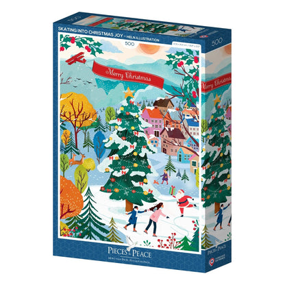 Puzzle 500 Pièces Pieces & Peace - Noël FéériquePieces & Peace