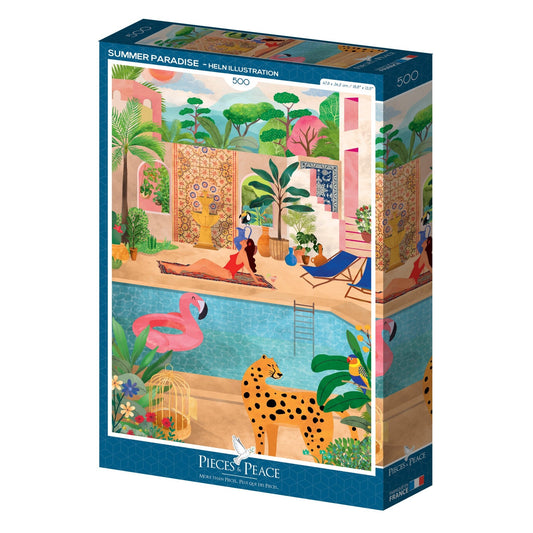 Puzzle 500 Pièces Pieces & Peace - Paradis d'EtéPieces & Peace