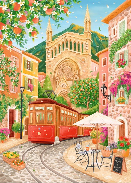 Puzzle 500 pièces Pieces & Peace - Port De SollerPieces & Peace
