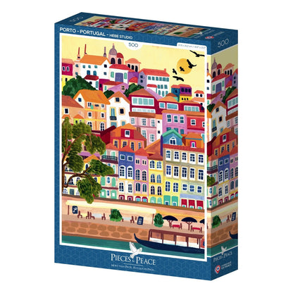Puzzle 500 pièces Pieces & Peace - Porto - PortugalPieces & Peace