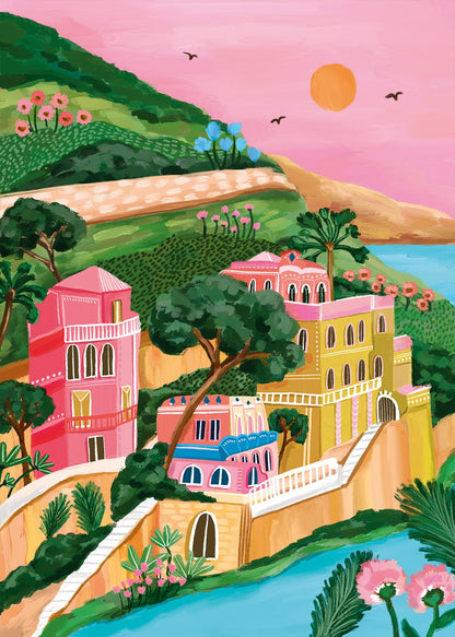 Puzzle 500 Pièces Pieces & Peace - PortofinoPieces & Peace
