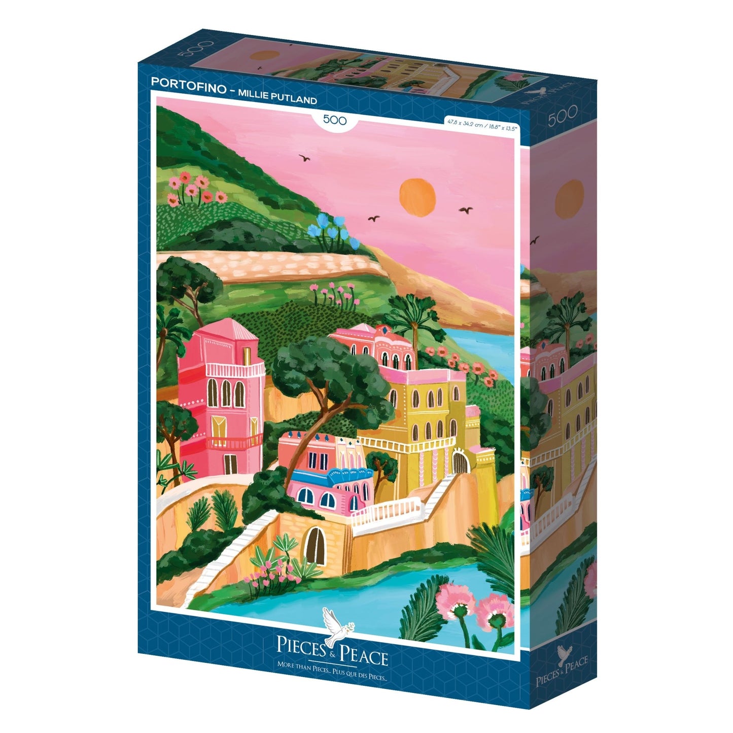 Puzzle 500 Pièces Pieces & Peace - PortofinoPieces & Peace