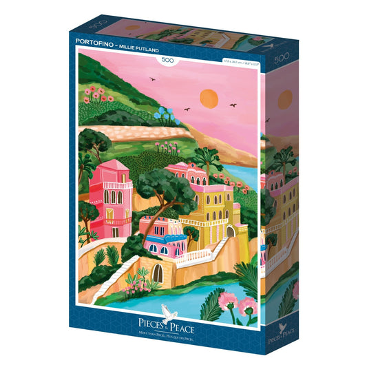 Puzzle 500 Pièces Pieces & Peace - PortofinoPieces & Peace