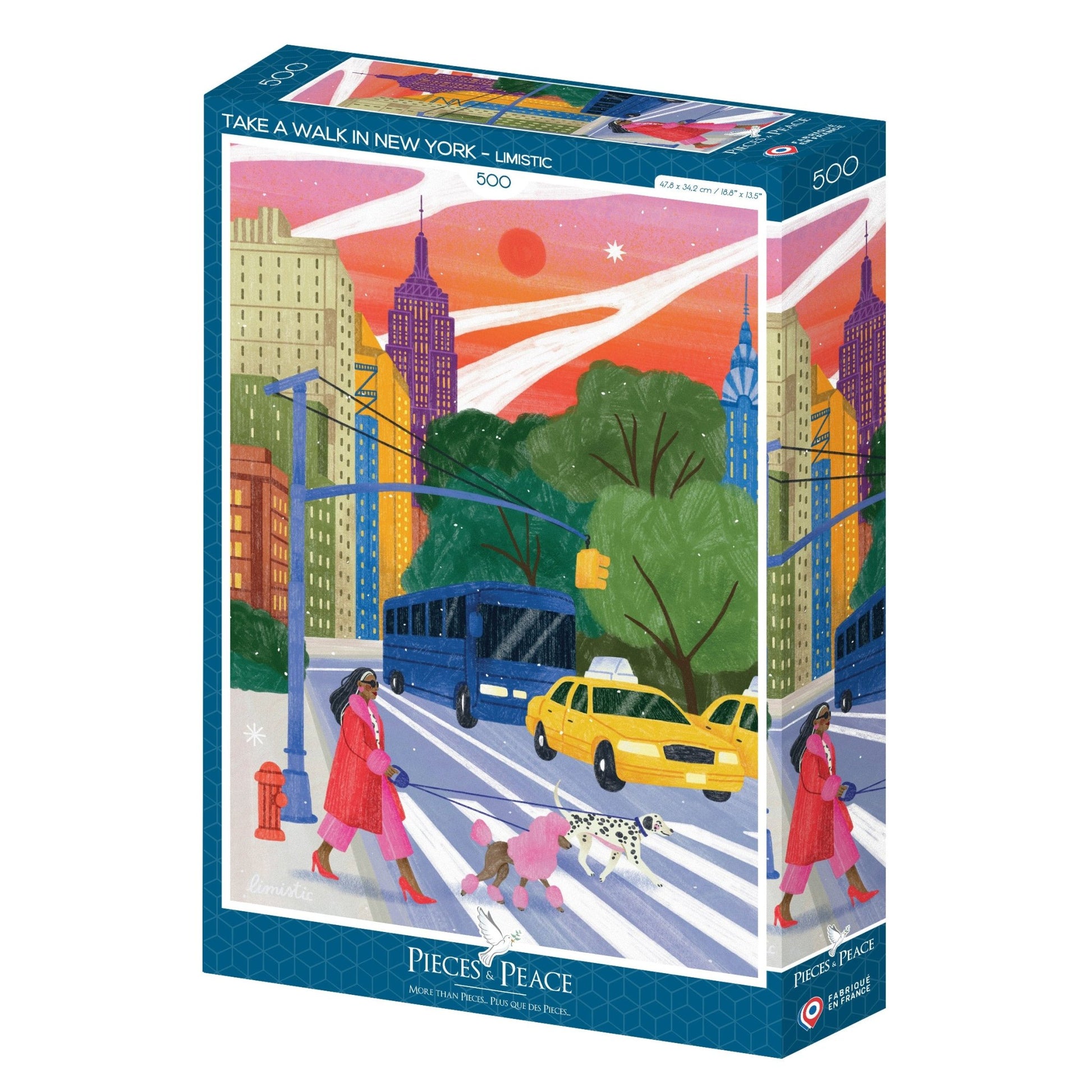Puzzle 500 Pièces Pieces & Peace - Se Promener à New YorkPieces & Peace