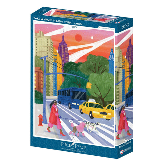 Puzzle 500 Pièces Pieces & Peace - Se Promener à New YorkPieces & Peace