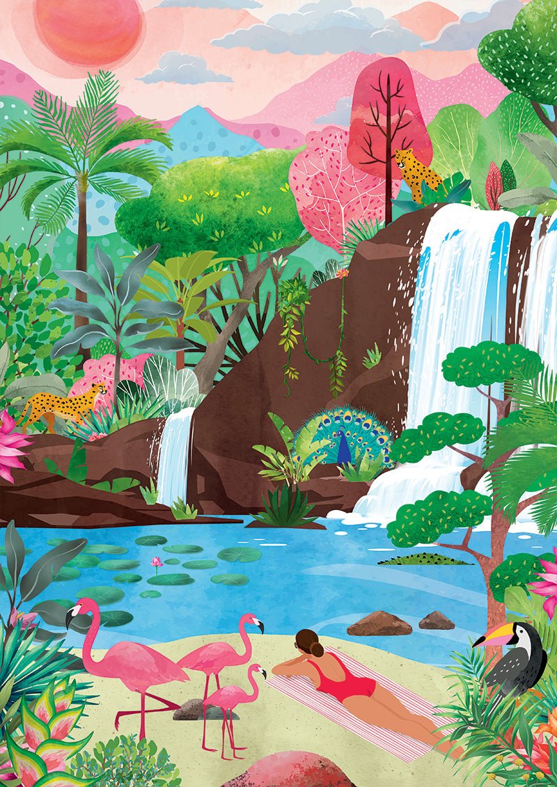 Puzzle 500 Pièces Pieces & Peace - Vibrations TropicalesPieces & Peace