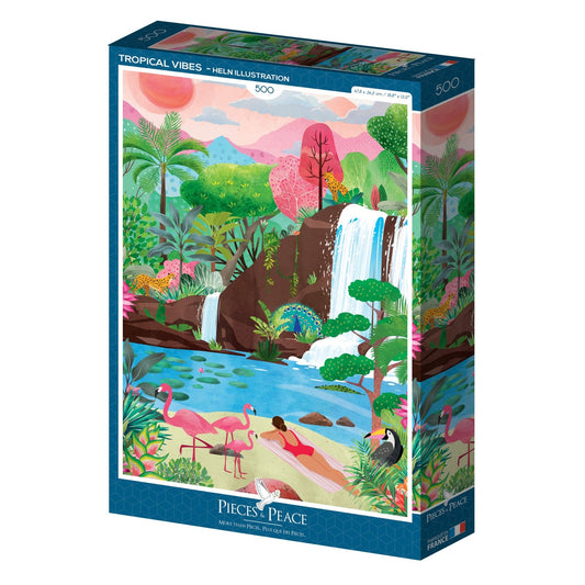 Puzzle 500 Pièces Pieces & Peace - Vibrations TropicalesPieces & Peace