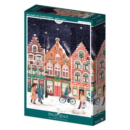 Puzzle de 1000 pièces - Bruges à NoëlPieces & Peace