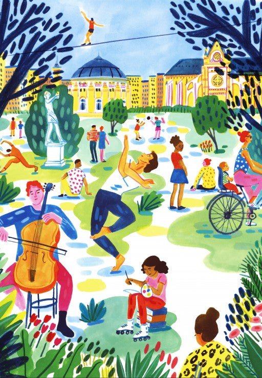 Puzzle de 1000 pièces Pieces & Peace - Jardin PublicPieces & Peace