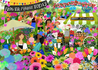 Puzzle de 1500 pièces - Marché aux PlantesPieces & Peace
