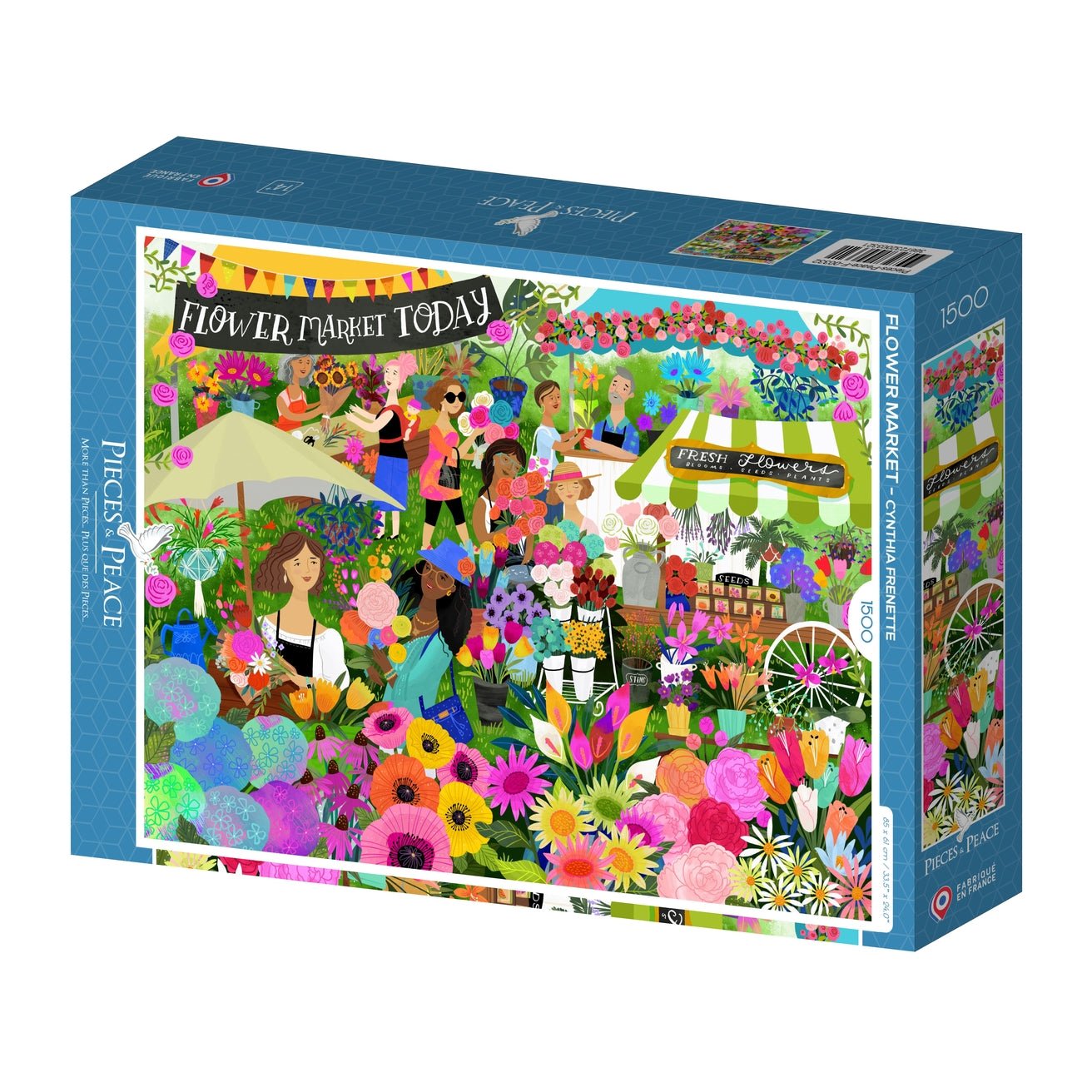 Puzzle de 1500 pièces - Marché aux PlantesPieces & Peace