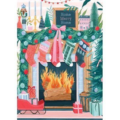 Puzzle de 500 pièces - Cheminée de NoëlPieces & Peace