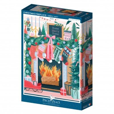Puzzle de 500 pièces - Cheminée de NoëlPieces & Peace