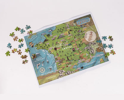 Puzzle de 1000 Pièces - Puzzle Des Vins De FranceProfessor Puzzle