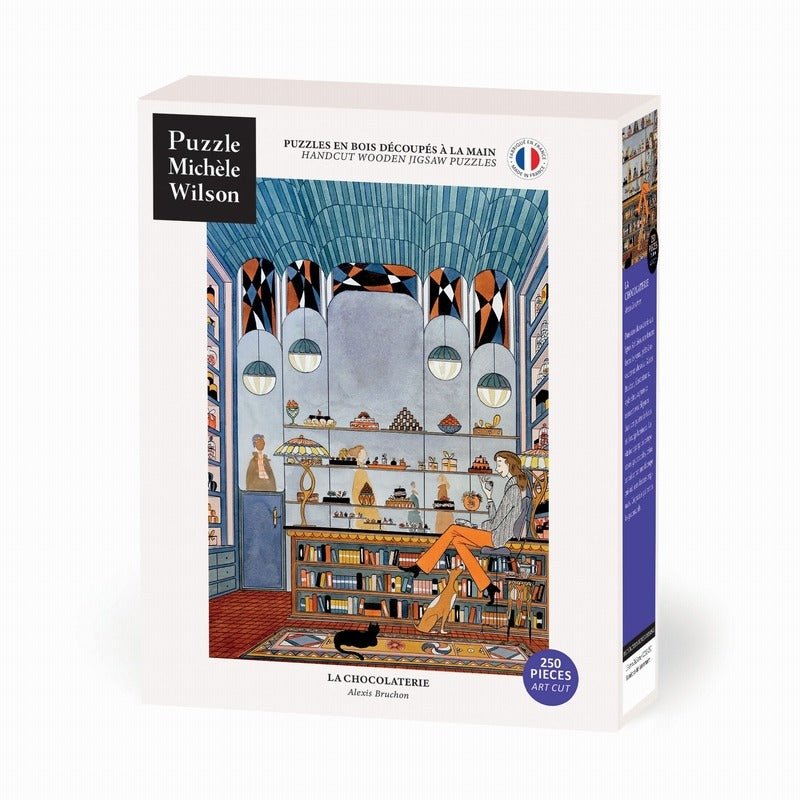 Puzzle en bois découpé à la main de 250 pièces - La ChocolateriePuzzle Michèle Wilson