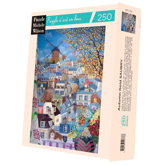 Puzzle en bois découpé à la main de 250 pièces - L'Or De L'AutomnePuzzle Michèle Wilson