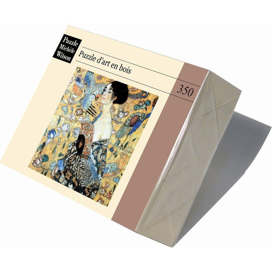 Puzzle en bois découpé à la main de 350 pièces - La Dame A L'EventailPuzzle Michèle Wilson