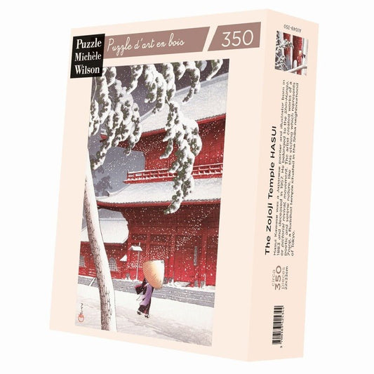 Puzzle en bois découpé à la main de 350 pièces - Le Temple De ZojojiPuzzle Michèle Wilson