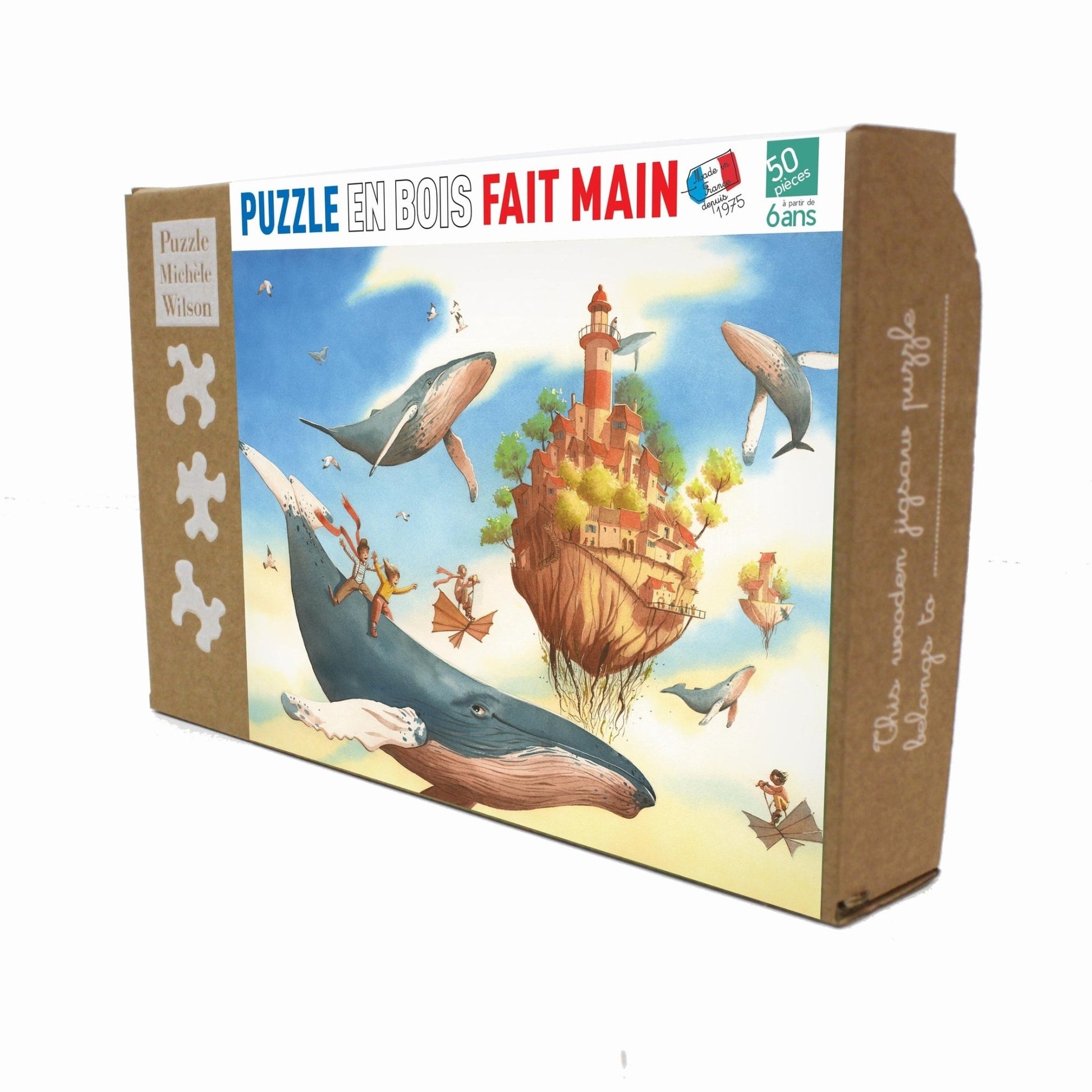 Puzzle en bois découpé à la main de 50 pièces - Odysee FantastiquePuzzle Michèle Wilson