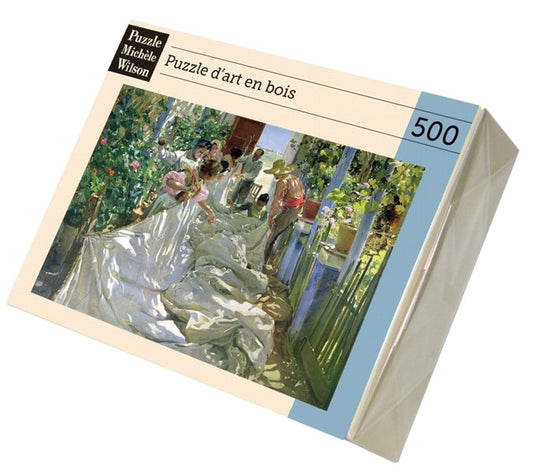 Puzzle en bois découpé à la main de 500 pièces - En Cousant La VoilePuzzle Michèle Wilson