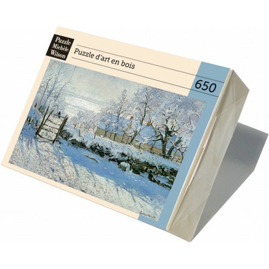 Puzzle en bois découpé à la main de 650 pièces - La PiePuzzle Michèle Wilson