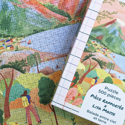 Puzzle 500 Pièces - Balade entre ciel et terre