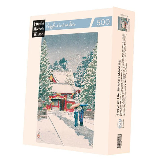Puzzle 500 Pièces Wilson Jeux - Puzzle en Bois Découpé à la Main - Neige A Hie - JinjaWilson Jeux